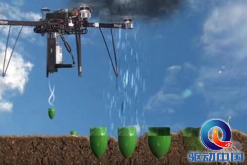無人機新用途:森林高速播種視頻插圖1 高速播種無人機
