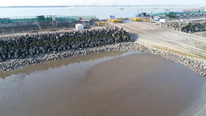 大疆無人機(jī)水庫河道巡檢管理應(yīng)用插圖4 水庫外側(cè)灘面觀測圖