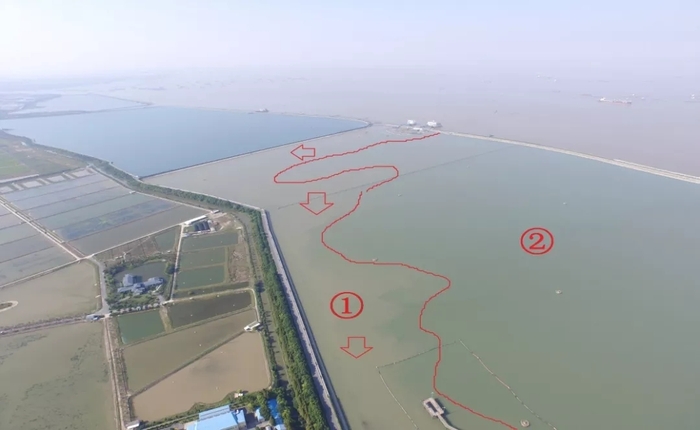 大疆無人機(jī)水庫河道巡檢管理應(yīng)用插圖1 水庫進(jìn)水時(shí)水流變化觀測圖