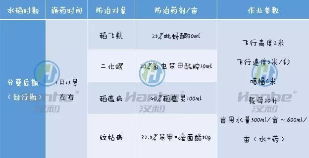 水稻飛防作業(yè)植保方案及用藥推薦插圖7 植保方案及用藥